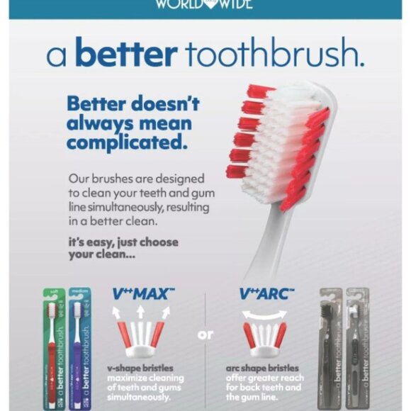 (2Pack) the World Wide Daily Toothbrush, a superior dental care solution. - Picture 3 of 10
